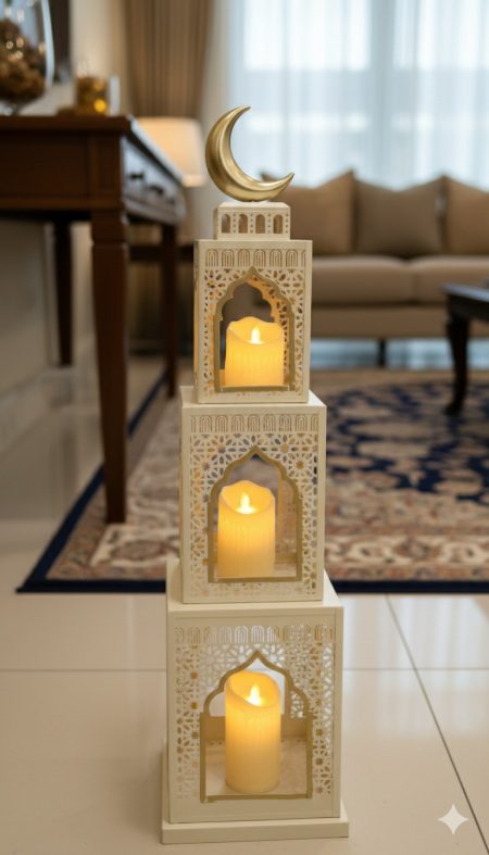 مسجد فانوس رمضان 95سم معدن 3 طبقات