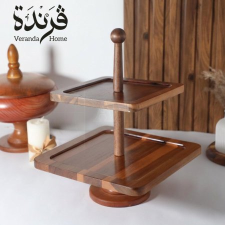 مضيفة طبقتين خشب