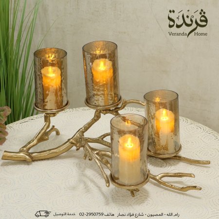 شمعدان هندي معدن نحاسي