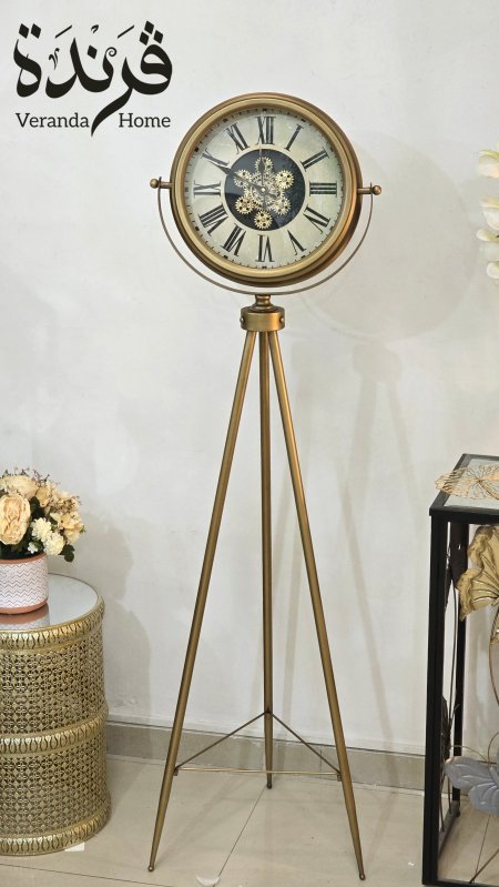 ساعة مع ستاند طويل 150 سم مسننات متحركة