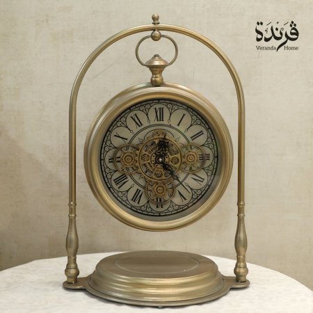 ساعة على ستاند برونزي 65 سم