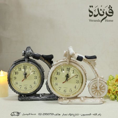 تحفة دراجة هوائية مع ساعة