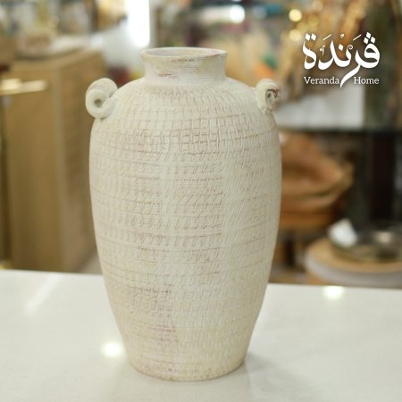 مزهرية بورسلان جرة حجر - كبير