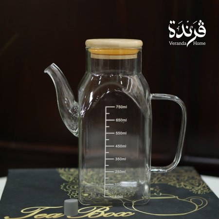 ابريق زجاج مع عيارات