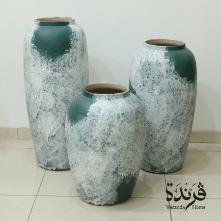 مزهريات حجر ازرق حجم كبير