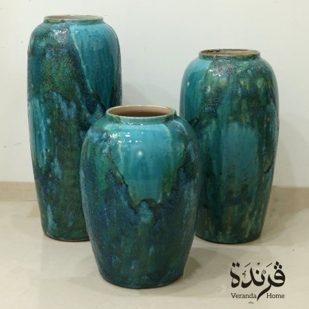 مزهريات حجر فيروزي حجم كبير