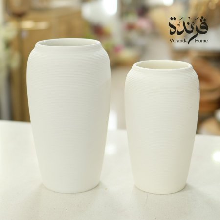 مزهرية حجر ابيض