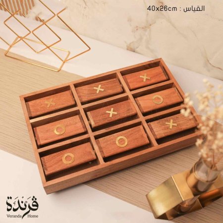 تحفة لعبة XO خشب هندي