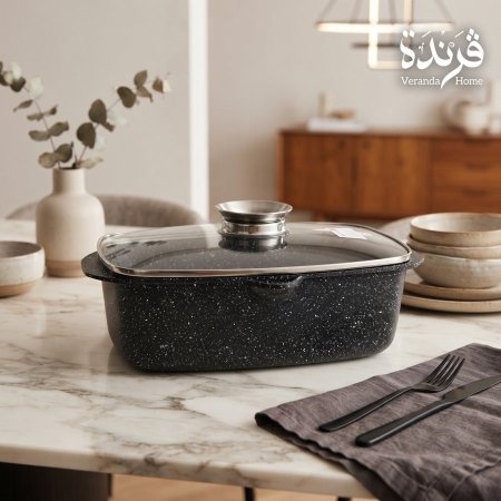 روستر جرانيت بايركس مع غطاء زجاجي