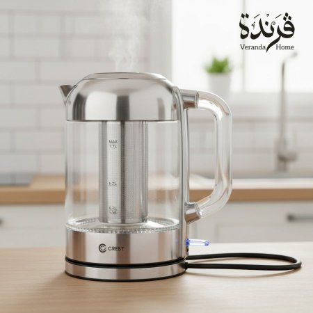 ابريق تسخين Crest زجاج